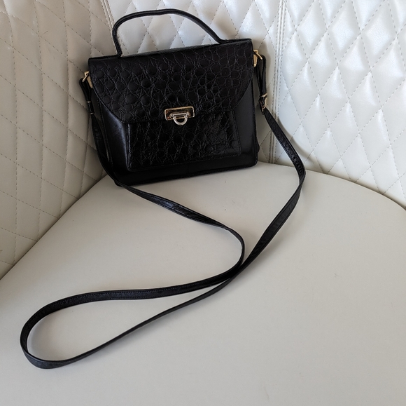 Coccinelle Bags Coccinelle Black Italian Leather Crossbody Bag